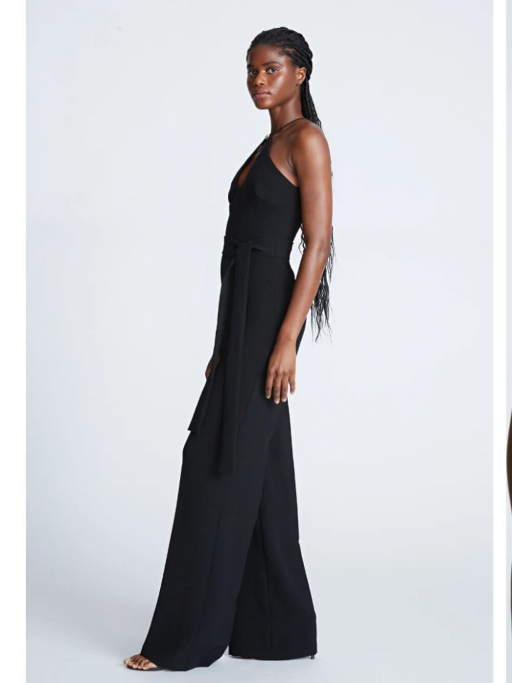 NWT ❣️ Halston Ema Jumpsuit In Stretch Crepe - Picture 4 of 9